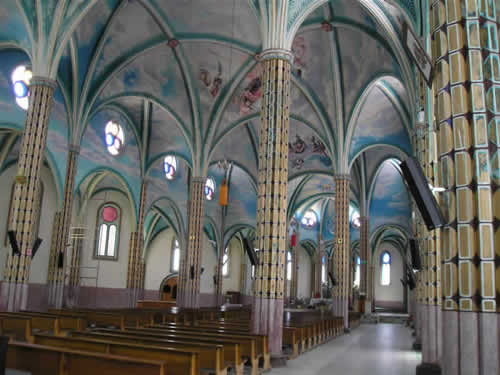 Interior de la Iglesia de Ciénega